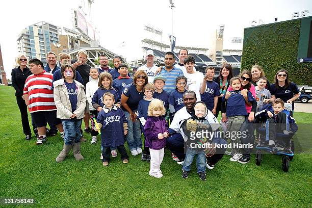 Orlando Hudson and the C.A.T.C.H. Foundation host a day at the park at PETCO Park on April 7, 2011 in San Diego, California.
