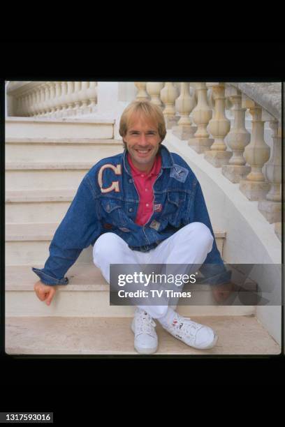 Pianist Richard Clayderman photographed at home, circa 1988.