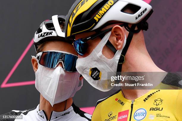George Bennett of New Zealand & Jos Van Emden of Netherlands and Team Jumbo - Visma at start during the 104th Giro d'Italia 2021, Stage 5 a 177km...