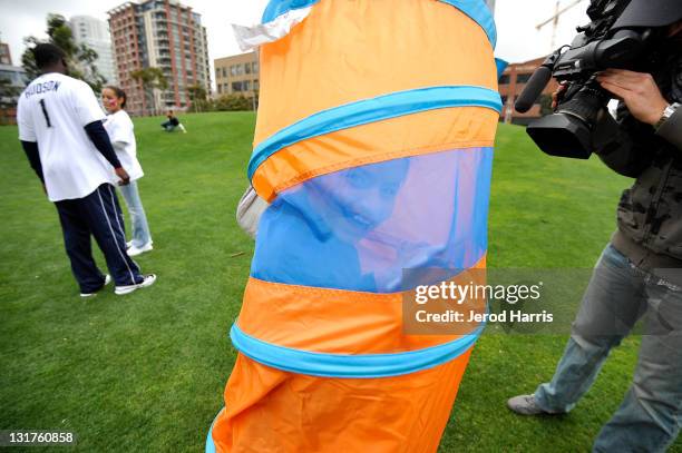 General view as Orlando Hudson and the C.A.T.C.H. Foundation host a day at the park at PETCO Park on April 7, 2011 in San Diego, California.