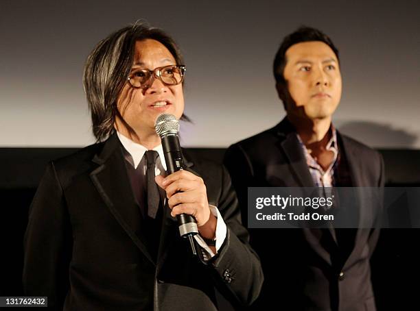 Director Peter Chan and actor Donnie Yen attend The Weinstein Co. Celebrates "I Don't Know How She Does It" Presented By vitaminwater at the Martinez...