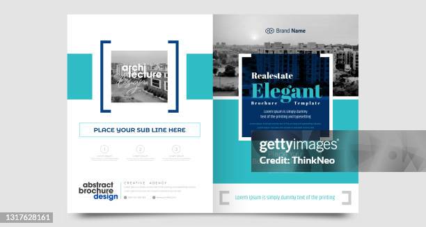 bildbanksillustrationer, clip art samt tecknat material och ikoner med minimal affischbroschyr flyer design layout bakgrund vektor mall a4 - book blue