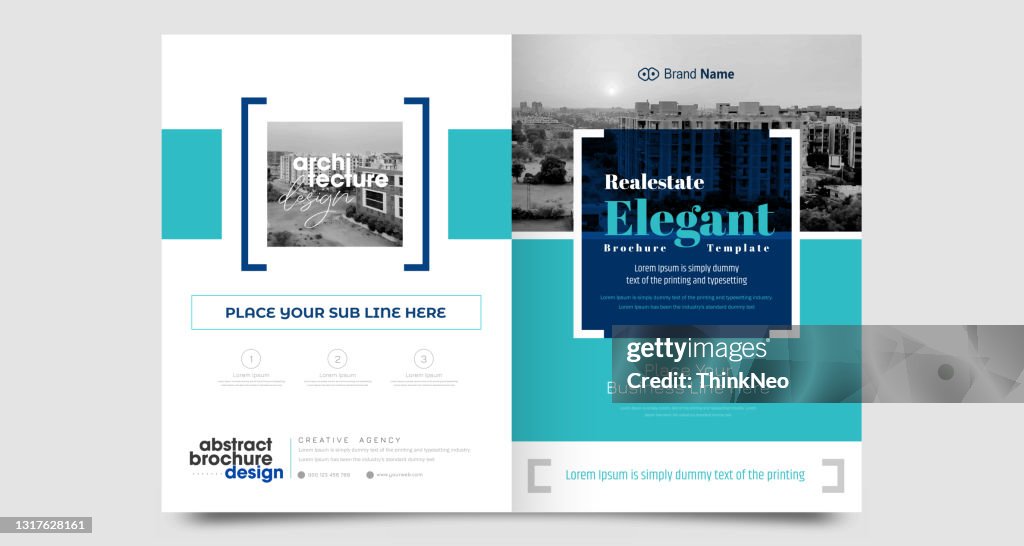 Minimal Poster Brochure Flyer design Layout background vector template A4