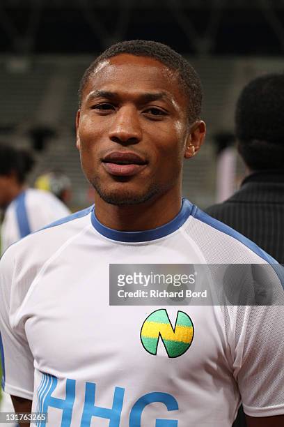 Jose Pierre Fanfan poses during the World Charity Soccer 2010 Charity Match for Haiti at Stade Charlety on May 19, 2010 in Paris, France.