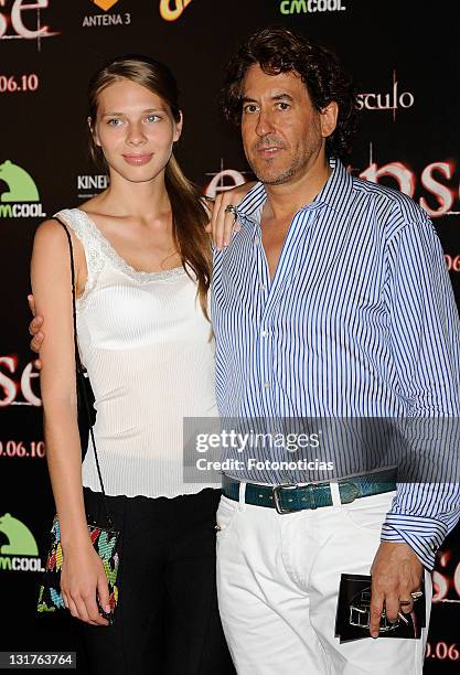 Alvaro de Marichalar and Ekatheryna Anikieva attend the premiere of 'The Twilight Saga: Eclipse' at Kinepolis Cinema on June 28, 2010 in Madrid,...