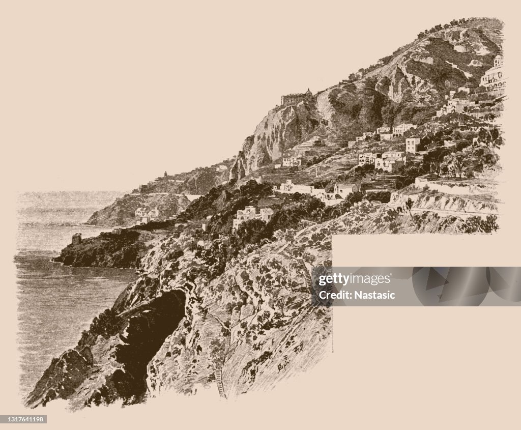 Coastal road to Amalfi