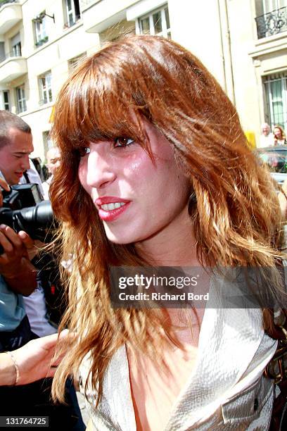 Lou Doillon arrives at the Christian Dior show as part of Paris Fashion Week Fall/ Winter 2011 at Musee Rodin on July 5, 2010 in Paris, France.