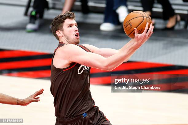 Leaf of the Portland Trail Blazers in action against the San Antonio Spurs at Moda Center on May 08, 2021 in Portland, Oregon. NOTE TO USER: User...