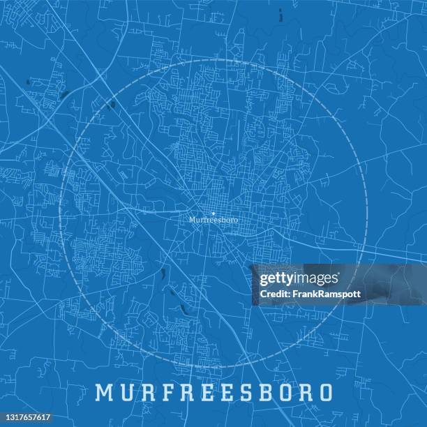 murfreesboro tn city vector road map blue text - murfreesboro tennessee stock illustrations