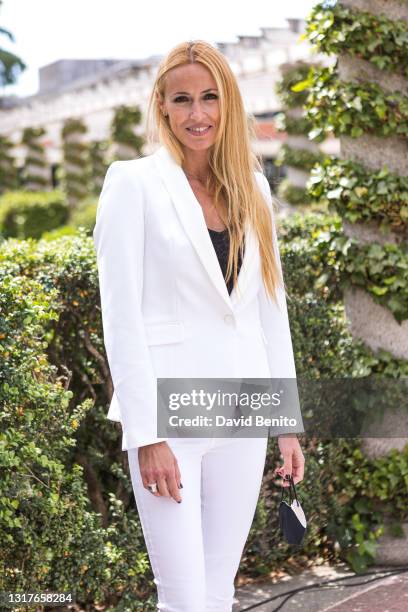 Singer Carolina Cerezuela poses at the presentation of the Re-Planta Madrid project, on 12 May, 2021 in Madrid, Spain. The plan is an initiative...
