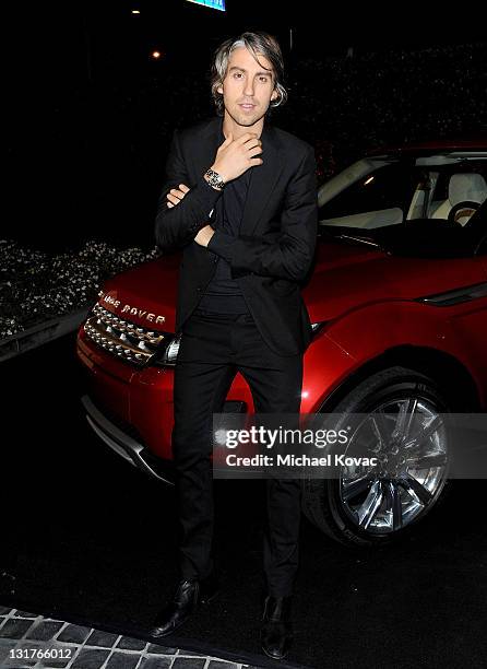 George Lamb arrives at the Range Rover Evoque VIP launch party at Cecconi's Restaurant on November 16, 2010 in Los Angeles, California.