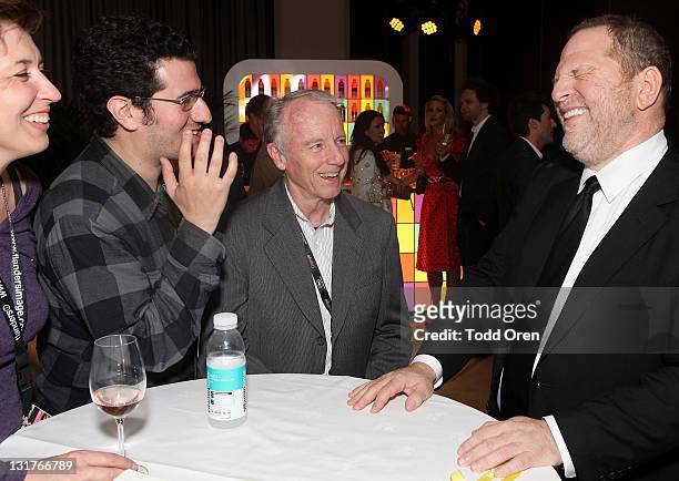 Producer Harvey Weinstein attends The Weinstein Co. Celebrates "I Don't Know How She Does It" Presented By vitaminwater at the Martinez Hotel on May...