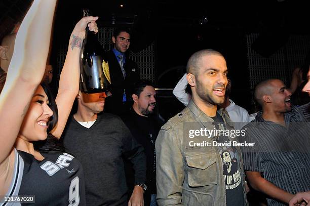 Player Tony Parker attends the Baller's Ball at the Lavo Nightclub at The Palazzo on February 19, 2011 in Las Vegas, Nevada.