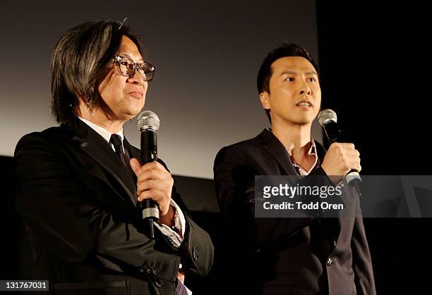 Director Peter Chan and actor Donnie Yen attend The Weinstein Co. Celebrates "I Don't Know How She Does It" Presented By vitaminwater at the Martinez...