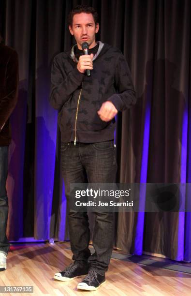 Filmmaker Nash Edgerton speaks during the Eclectic Mix 1 during the 2010 Los Angeles Film Festival at The GRAMMY Museum on June 19, 2010 in Los...