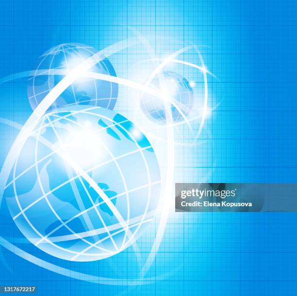 balloon on an abstract colored background. - planets background stock illustrations