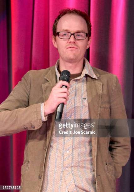 Filmmaker Keith Schofield speaks at Eclectic Mix 1 during the 2010 Los Angeles Film Festival at The GRAMMY Museum on June 19, 2010 in Los Angeles,...