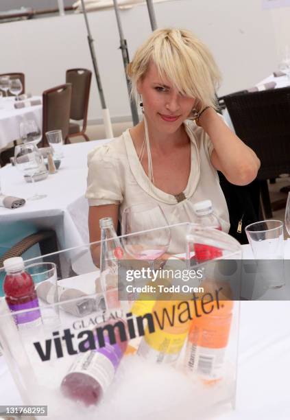 Aria Crescendo attends the vitaminwater Lunch Series at Z Plage vitaminwater on May 14, 2011 in Cannes, France.