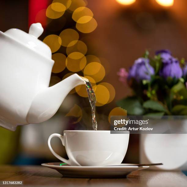 Tea Purring Pouring Tea White Background Photos and Premium High Res Pictures ...