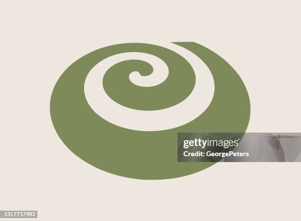 spiral halftone pattern background - nautilus shell stock illustrations