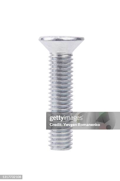 screw isolated on white background - screw isolated stock pictures, royalty-free photos & images