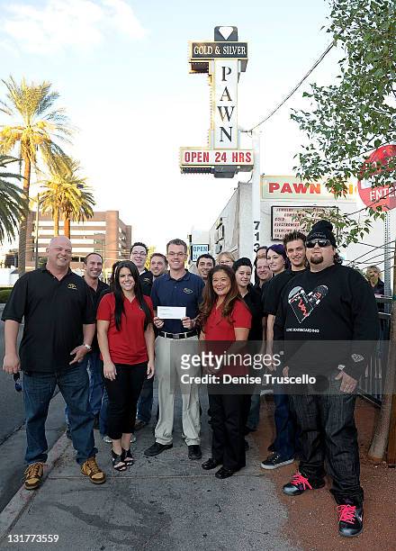 Pawn Stars" cast Rick Harrison, Stephanie Maes, Mike Siegel, Donna Millwood and Austin "Chumlee" Russell are seen as "Pawn Stars" Gold & Silver Pawn...