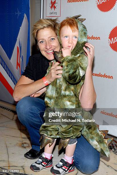 Edie Falco and Macy Falco attend 2010 Dream Halloween at Capitale on October 24, 2010 in New York City.