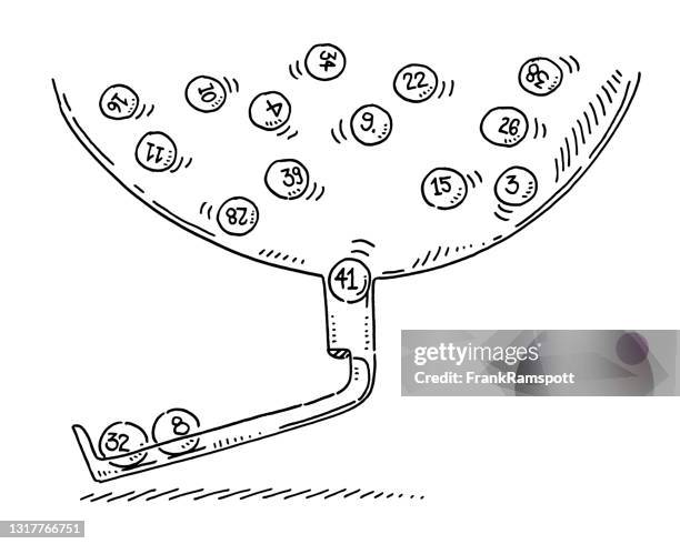 lottery balls game of chance drawing - kicking-soccer-ball-clip-art stock illustrations