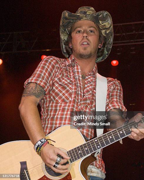 Stephen Barker Liles of Love and Theft performs at day 2 of 1st Annual Nevada WildFest at Henderson Pavillion on October 16, 2010 in Henderson,...