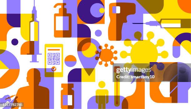 covid-19 themed image - coronavirus vector stock illustrations