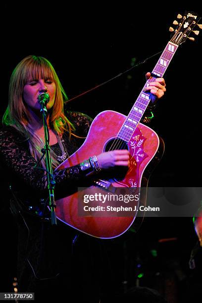 Grace Potter of Grace Potter and The Nocturnals performs at Headliners Music Hall on October 14, 2010 in Louisville, Kentucky.