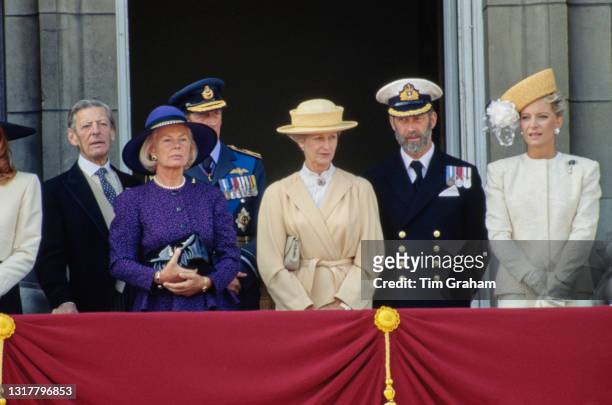 British royals Sir Angus Ogilvy , and Katharine, Duchess of Kent, Prince Edward, Duke of Kent , Princess Alexandra, The Honourable Lady Ogilvy,...