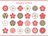 Japanese-style cherry blossom symbol