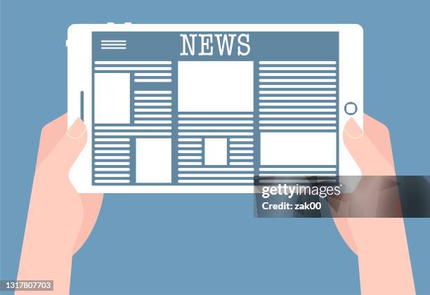 newspaper - article stock illustrations