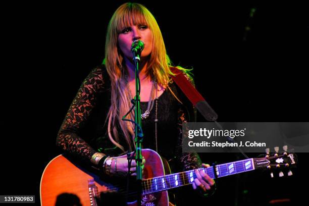 Grace Potter of Grace Potter and The Nocturnals performs at Headliners Music Hall on October 14, 2010 in Louisville, Kentucky.