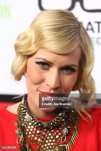 Natasha Bedingfield arrives at Ultimate Ears By Logitech Presents The EMI Grammys After Party at Milk Studios on February 13, 2011 in Hollywood,...