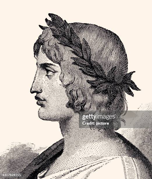 virgil, also spelled vergil, latin in full publius vergilius maro...(xxxl with lots of details) - virgil stock illustrations
