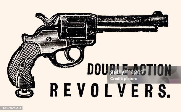 revolver (xxxl with lots of details) - trigger warning stock illustrations