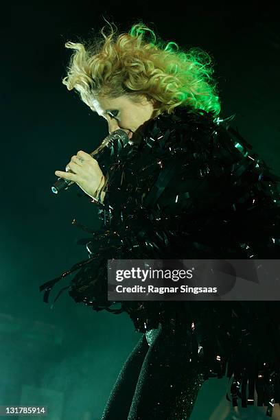 Alison Goldfrapp of Goldfrapp performs at Rockefeller on October 18, 2010 in Oslo, Norway.