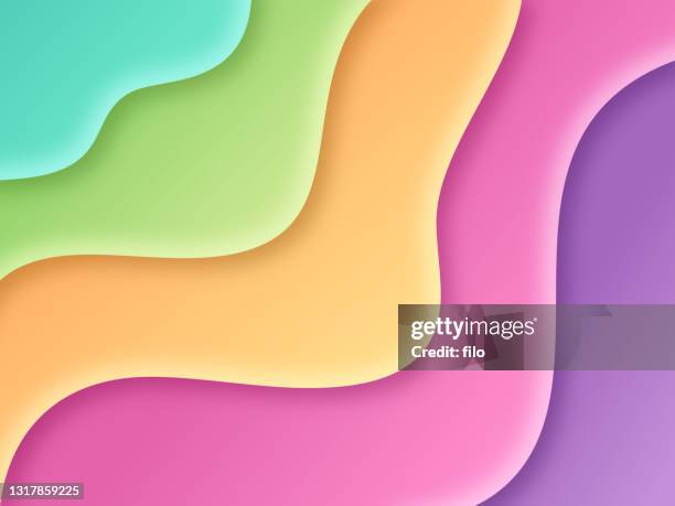 アイスクリームフレーバーレイヤー夏の抽象的な背景パターン - デジタル合成点のイラスト素材／クリップアート素材／マンガ素材／アイコン素材