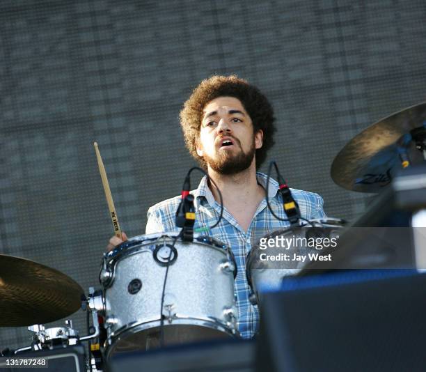 Brian Burton aka Danger Mouse of Broken Bells performs at Austin City Limits Music Festival day two at Zilker Park on October 9, 2010 in Austin,...