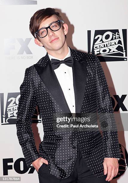 Actor Kevin McHale arrives at the FOX 2011 Golden Globes after party at 9900 Wilshire Blvd on January 16, 2011 in Beverly Hills, California.