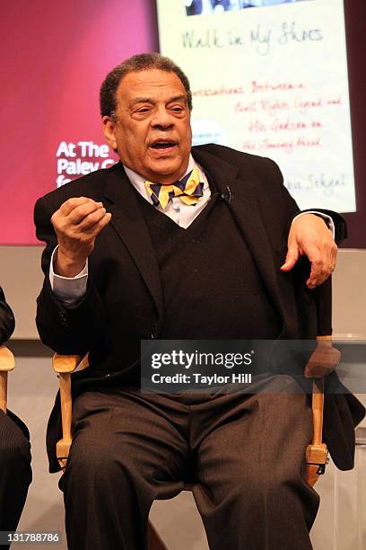 Ambassador Andrew Young attends the "Walk In My Shoes: Conversations Between A Civil Rights Legend and His Godson on The Journey Ahead" Book Event at...