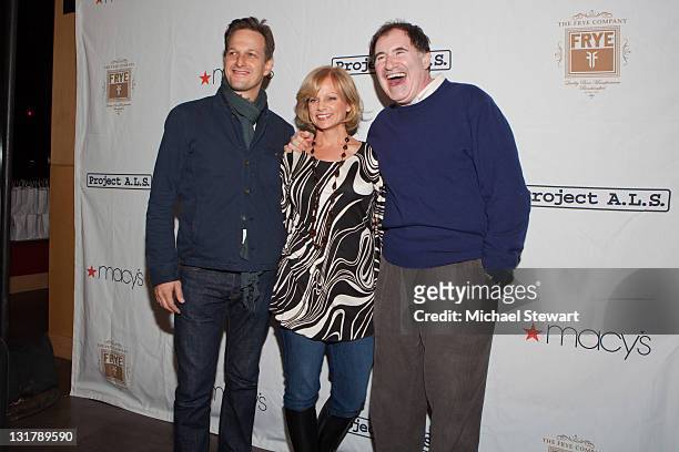 Josh Charles, Dana Stanley Kind and Richard Kind attend the Project A.L.S. 13th annual Tomorrow is Tonight benefit at Lucky Strike Lanes & Lounge on...