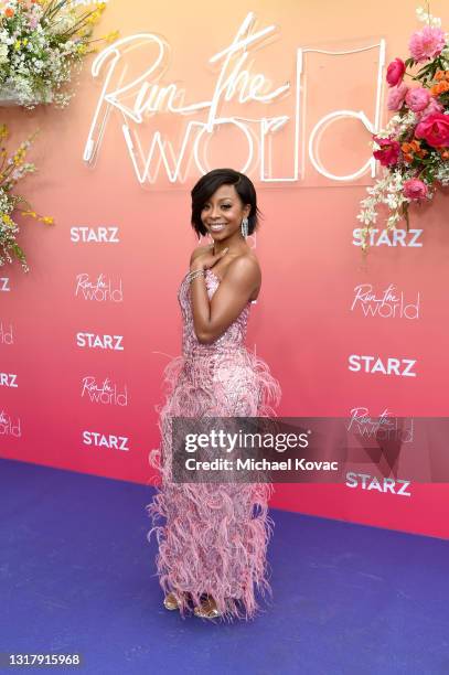 Bresha Webb attends the "Run the World" Los Angeles premiere event and screening on May 13, 2021 in Los Angeles, California.