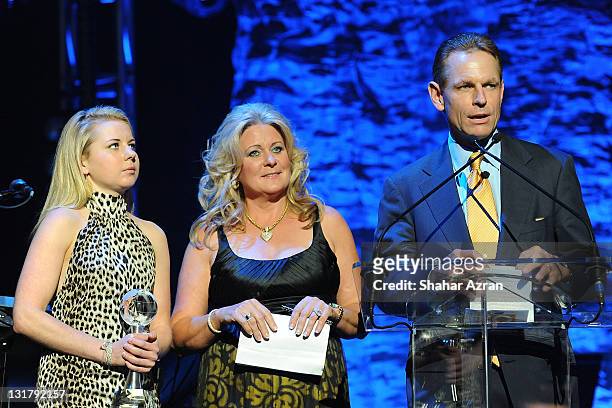 Bailey Ramsey, Norma Ramsey and Russ Ramsey at the We Are Family Foundation 8th Annual Celebration Gala at the Hammerstein Ballroom on October 26,...