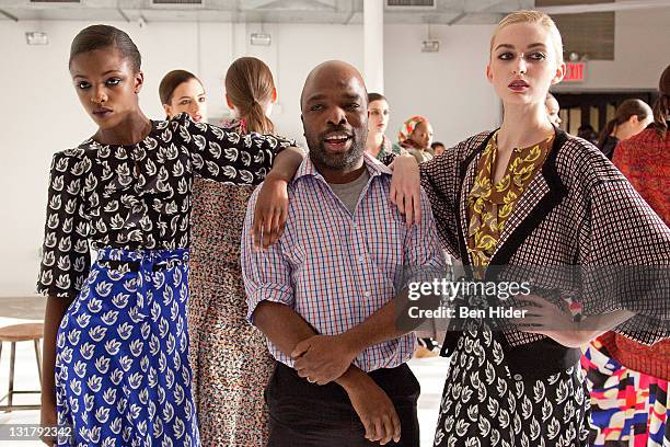 Designer Duro Olowu attends the Duro Olowu Fall 2011 presentation during Mercedes-Benz Fashion Week at Milk Studios on February 13, 2011 in New York...