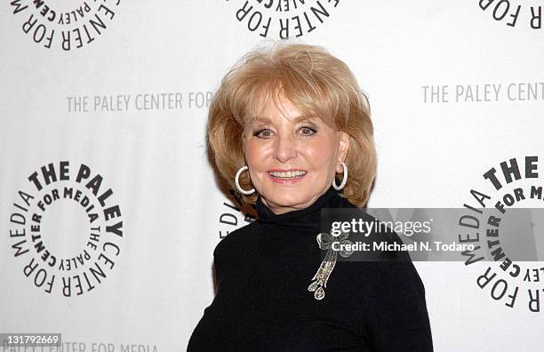 Barbara Walters attends the The Paley Center for Media's New York Gala Evening 2011 at The Waldorf=Astoria on February 16, 2011 in New York City.