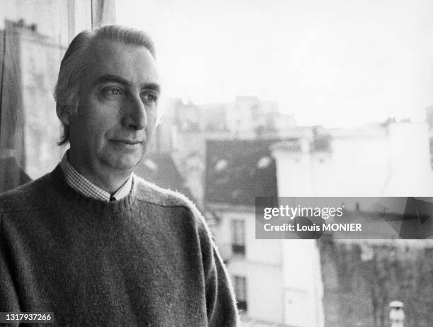 Portrait du semiolo Roland Barthes, circa 1980.