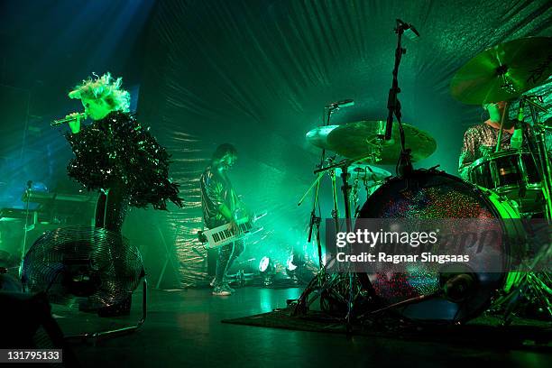 Alison Goldfrapp and Will Gregory of Goldfrapp perform at Rockefeller on October 18, 2010 in Oslo, Norway.